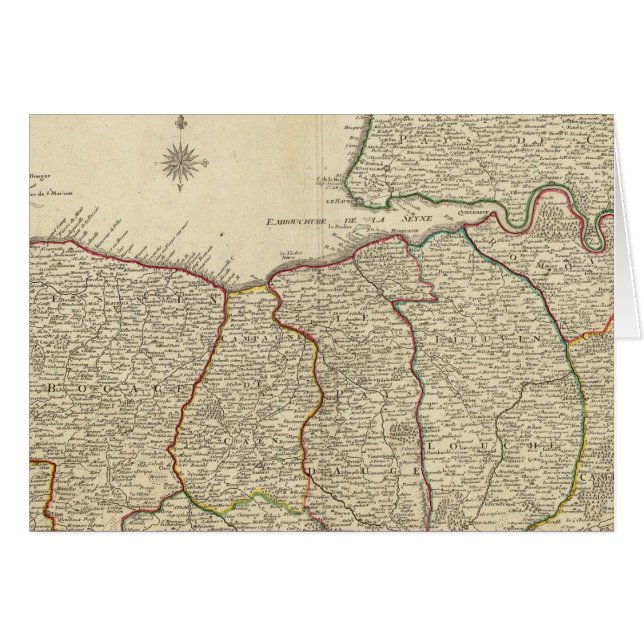 Vägar i Frankrike Hälsningskort (Framsidan Horizontal)