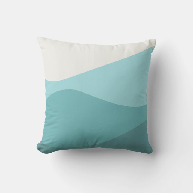 VÅGAR i GRÖNTEN Kudde (Framsida)