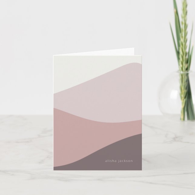 Vågar i Mauve Anteckningskort (Framsida)