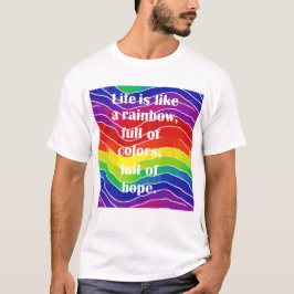 Vågar i Pridet Friendly Färg T Shirt