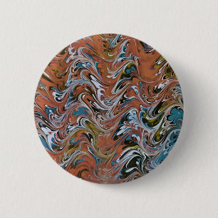 Vågar i Red and Blue Acrylic Pour Abstrakt Art Knapp