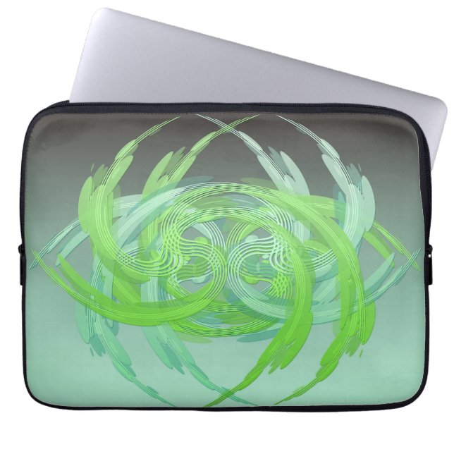 Vågar n Swirls Laptop Fodral (Framsidan)