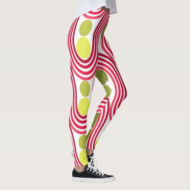 Vågar och cirklar leggings (Höger)