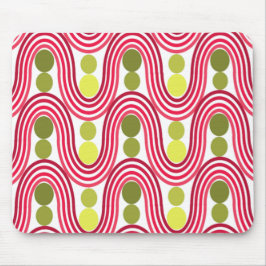 Vågar och cirklar musmatta