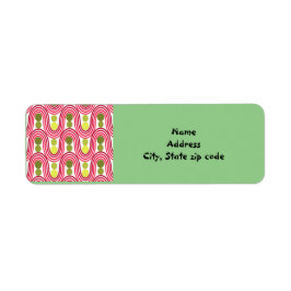 Vågar och cirklar returadress etikett