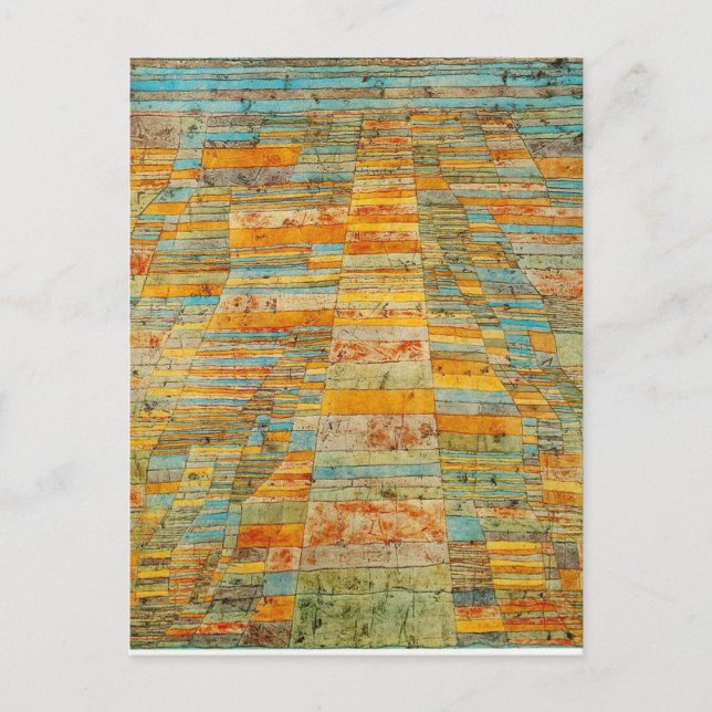 Vägar och motorvägar av Paul Klee Vykort (Framsida)