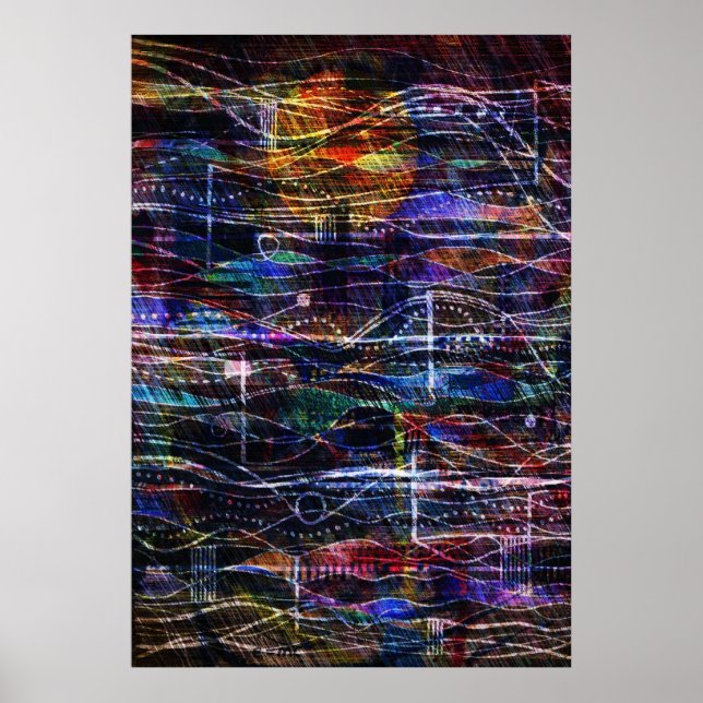 Vågar och partiklar poster (Framsidan)