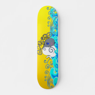 Vågar och valar - skateboard bräda 21,5 cm
