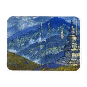 Vågar of Mist, 1924 av Nicholas Roerich Magnet