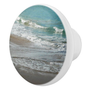 Vågar på Beach Turquise Blue Ocean Knopp