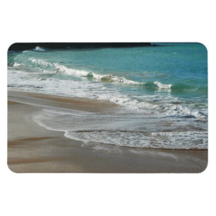 Vågar på Beach Turquise Blue Ocean Magnet