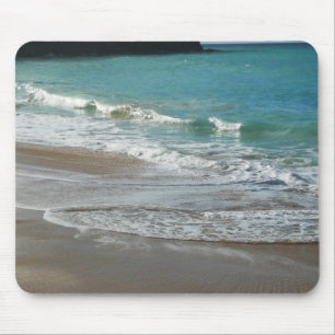 Vågar på Beach Turquise Blue Ocean Musmatta
