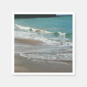 Vågar på Beach Turquise Blue Ocean Pappersservett