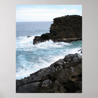 Vågar på Mörk Sten Poster