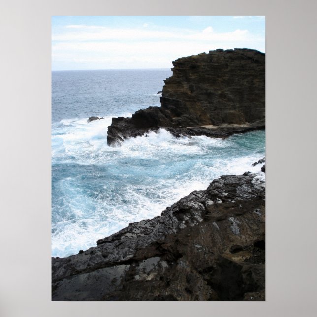 Vågar på Mörk Sten Poster (Framsidan)