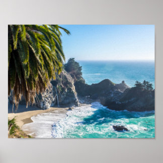 Vågar på stranden poster