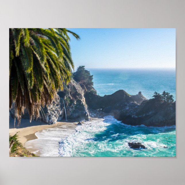 Vågar på stranden poster (Framsidan)