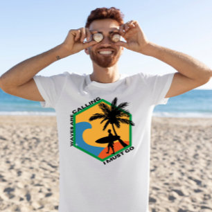 Vågar ringer om jag måste gå på abstrakt Grafik T Shirt