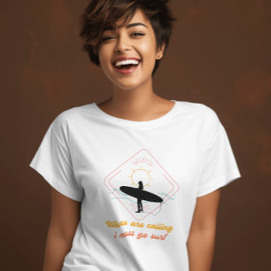 vågar ringer om jag måste gå vintage Funny grafik T Shirt