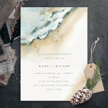Vågar Sand Beach Wedding i kustsjön Inbjudningar<br><div class="desc">Om du vill ha fler anpassningar eller andra matchande artiklar kan du kontakta mig på yellowfebstudio@gmail.com</div>
