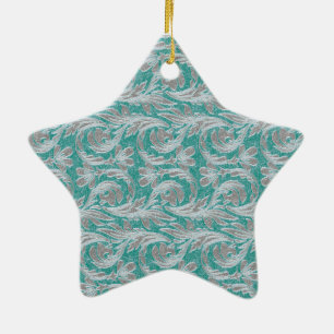 Vågar, Seafoam-White STAR ORNAMENT