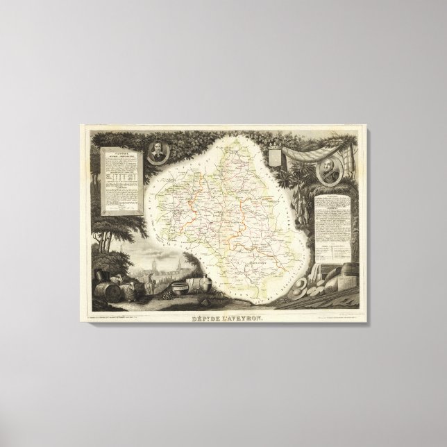 Vägar, Städer, städer Canvastryck (Framsida)