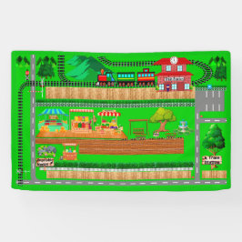 Vägar tåg Station för bilar 2 1/2' x 4'