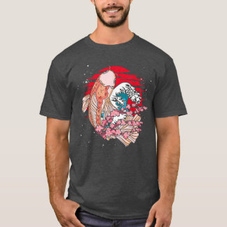 Vågar Taisho Sanke Fish Pond Sakura Nishikigoi Koi T Shirt