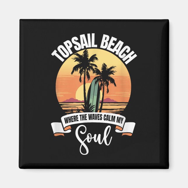 Vågar - Topsail Beach Magnet (Framsidan)
