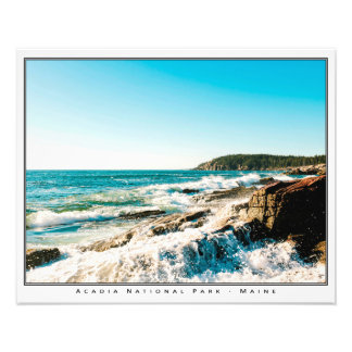 Vågar vid Acadia-kraschen (20 x 16) Fototryck
