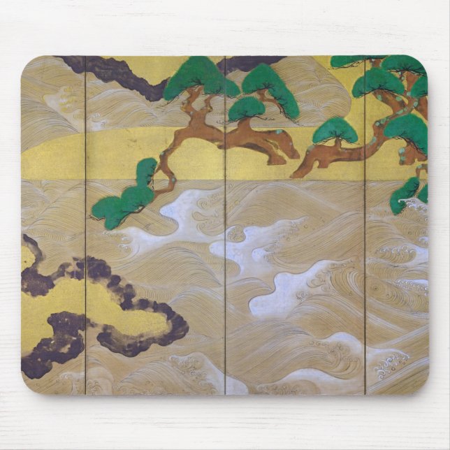 Vågar vid Matsushima (Höger), Tawaraya Sotatsu Musmatta (Framsidan)