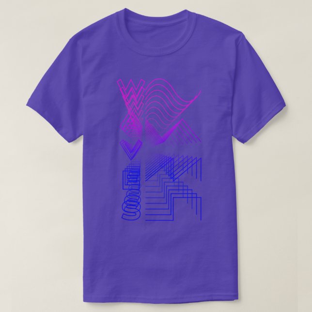 Vågar Waveform Audio Digital Design Modular Gift 1 T Shirt (Design framsida)