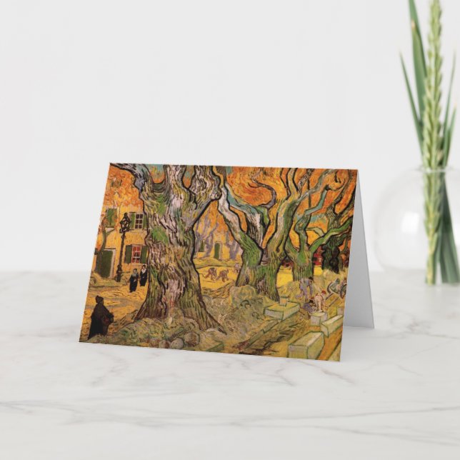 Vägarbetare av Vincent van Gogh Kort (Framsida)