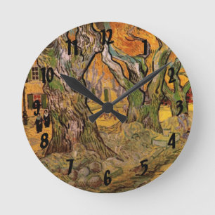 Vägarbetare av Vincent van Gogh Rund Klocka
