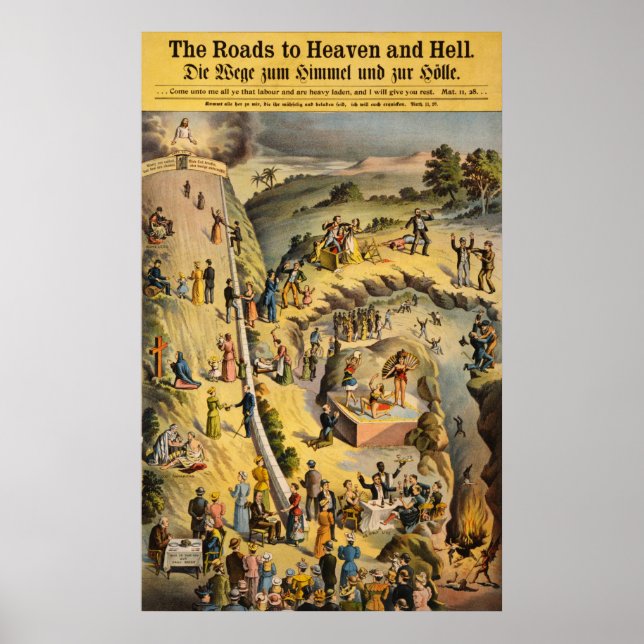 Vägarna till himlen och helvetet poster (Framsidan)
