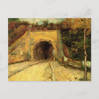 Vägbana med Underpass och Viaduct Van Gogh Fine Ar Vykort