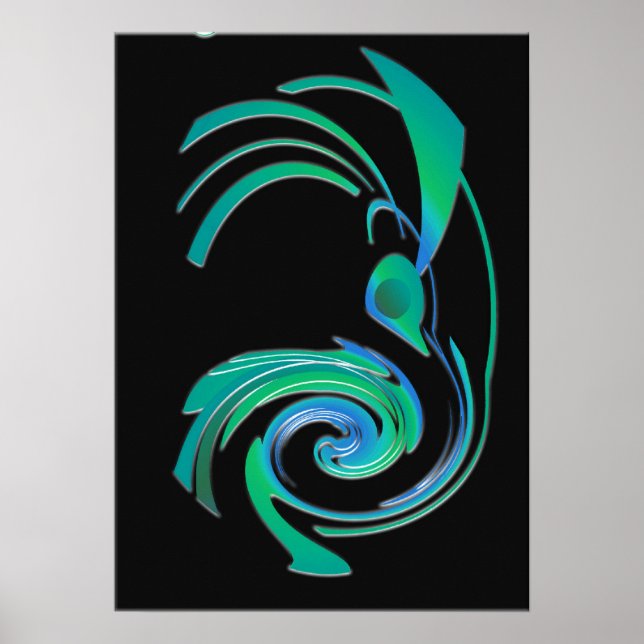 Vägblått springer poster (Framsidan)