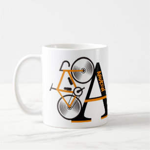 Vägcykling brev namn kaffemugg