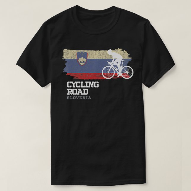 Vägcykling Slovenien Vägcykel Bike Speed Cycle Cyc T Shirt (Design framsida)