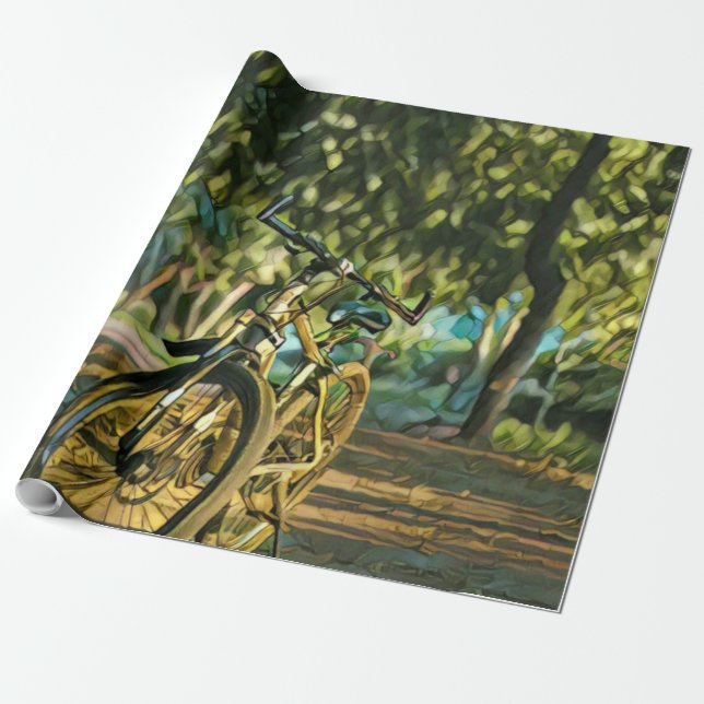 Vägcyklistpresenter Presentpapper (Utrullad)