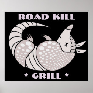 Vägdödan grillar affischtrycket poster