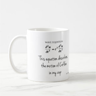 Vågekvation - Navier Stokes Ekvation - kaffe mugg