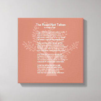 Vägen är inte tagen. canvastryck