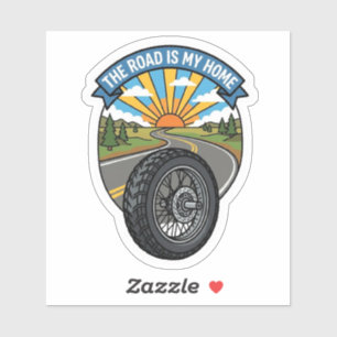 Vägen Är Mitt Hem Biker Motorcykel Vinyl Klistermärken