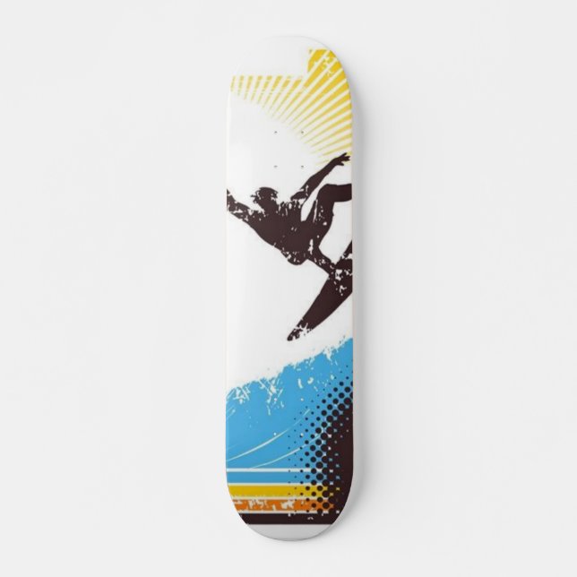 Vågen är uppe skateboard bräda 19,5 cm (Framsida)