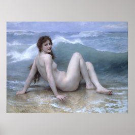Vågen av William-Adolphe Bouguereau Poster