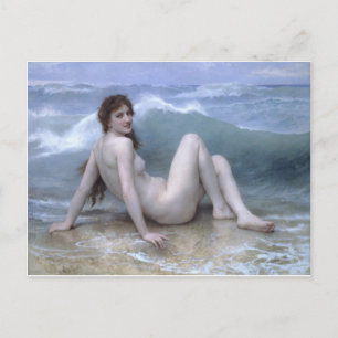 Vågen av William-Adolphe Bouguereau Vykort