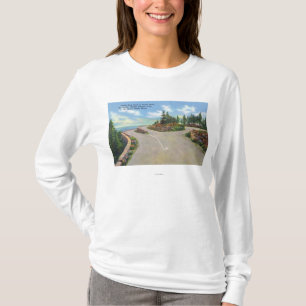Vägen för däcket för havdrevdubbla beskådar tee shirt