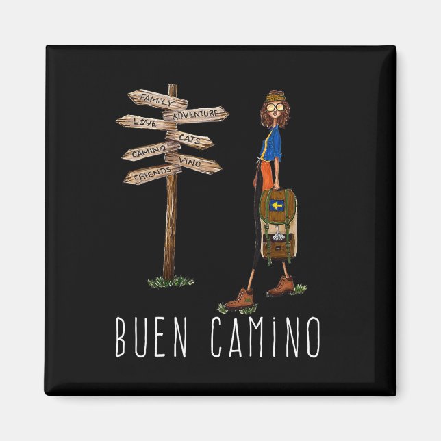Vägen för pilgrimer Buen Camino De Santiago St. Magnet (Framsidan)