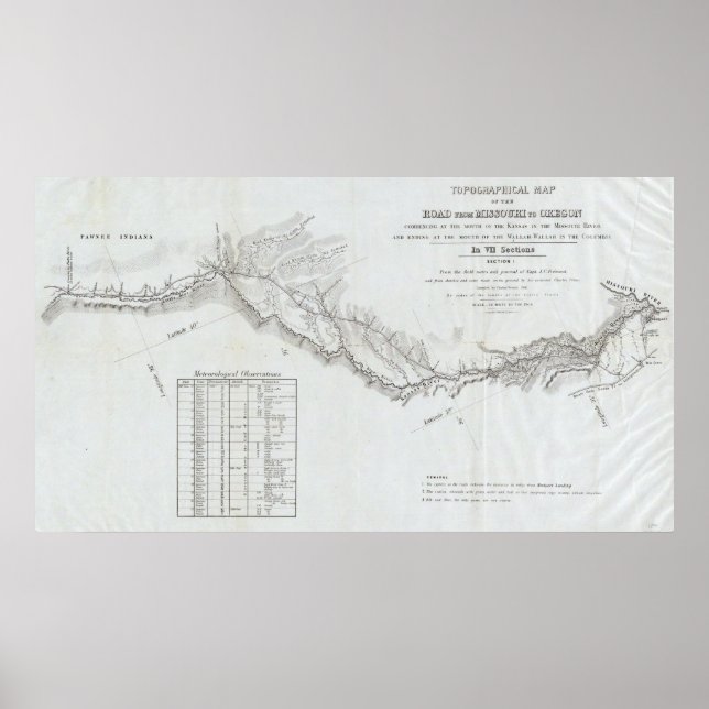 Vägen från Missouri till Oregon 4 Poster (Framsidan)